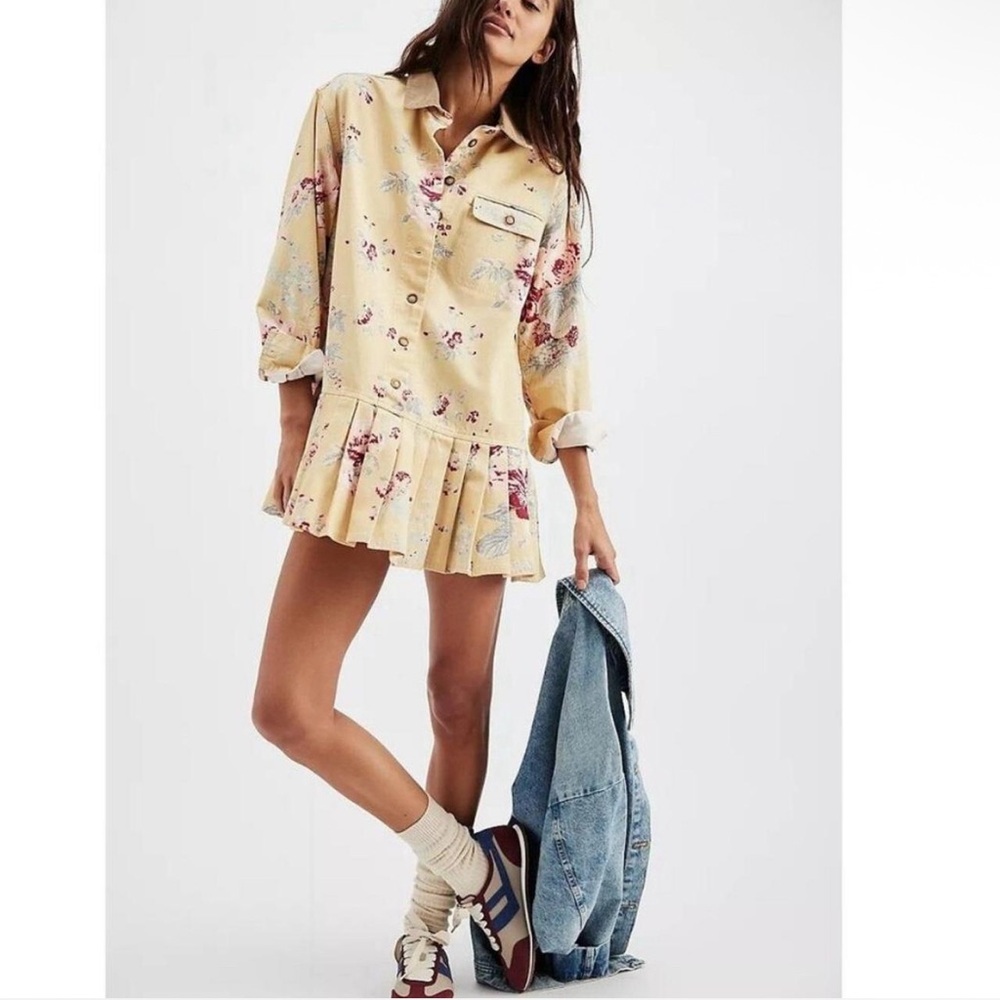 Free People Connor Floral Printed Mini Dress